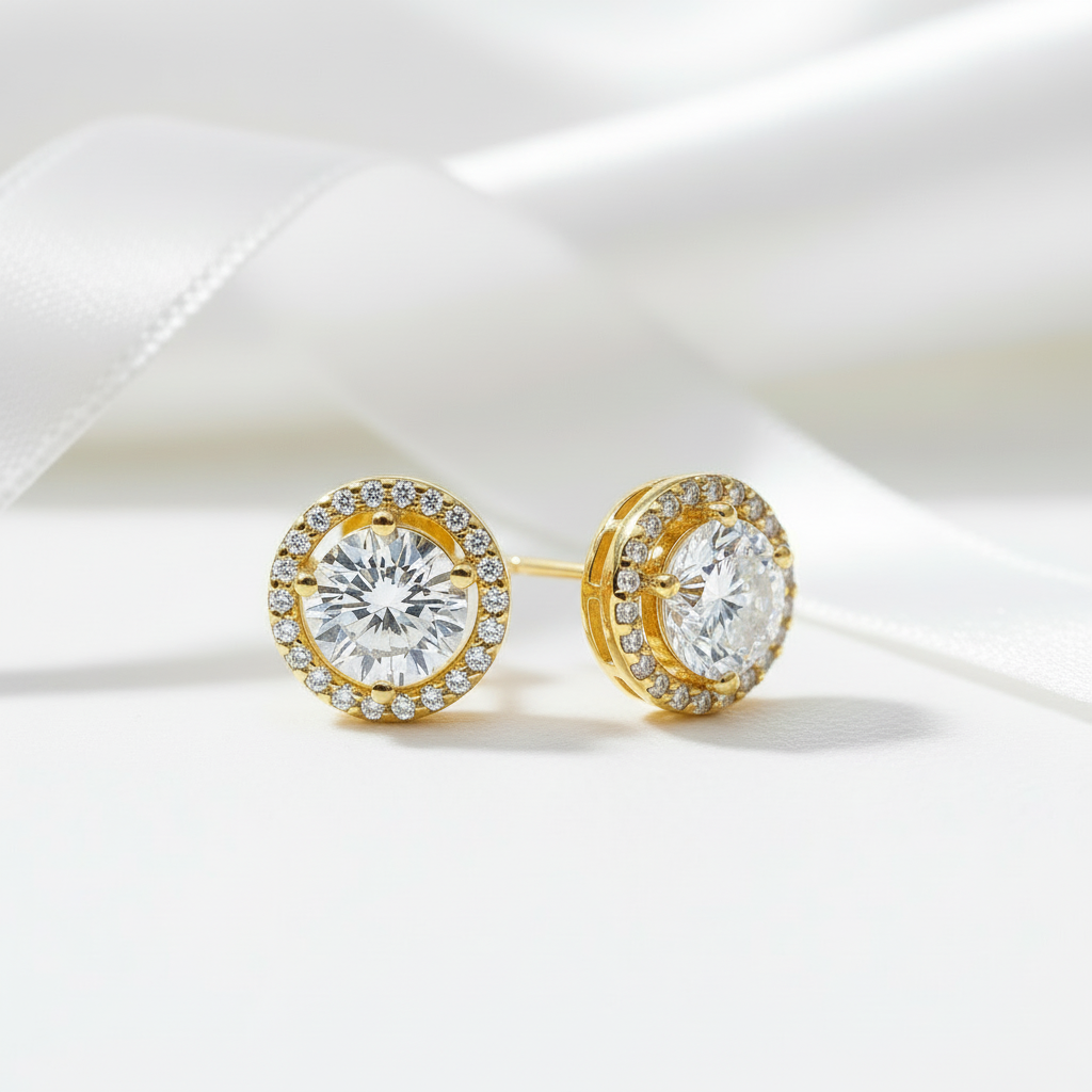 2.0 Ct Round Cut Diamond Stud Earrings-Black Diamonds New York