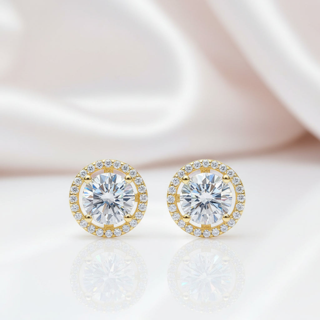 2.0 Ct Round Cut Diamond Option Stud Earrings-Black Diamonds New York