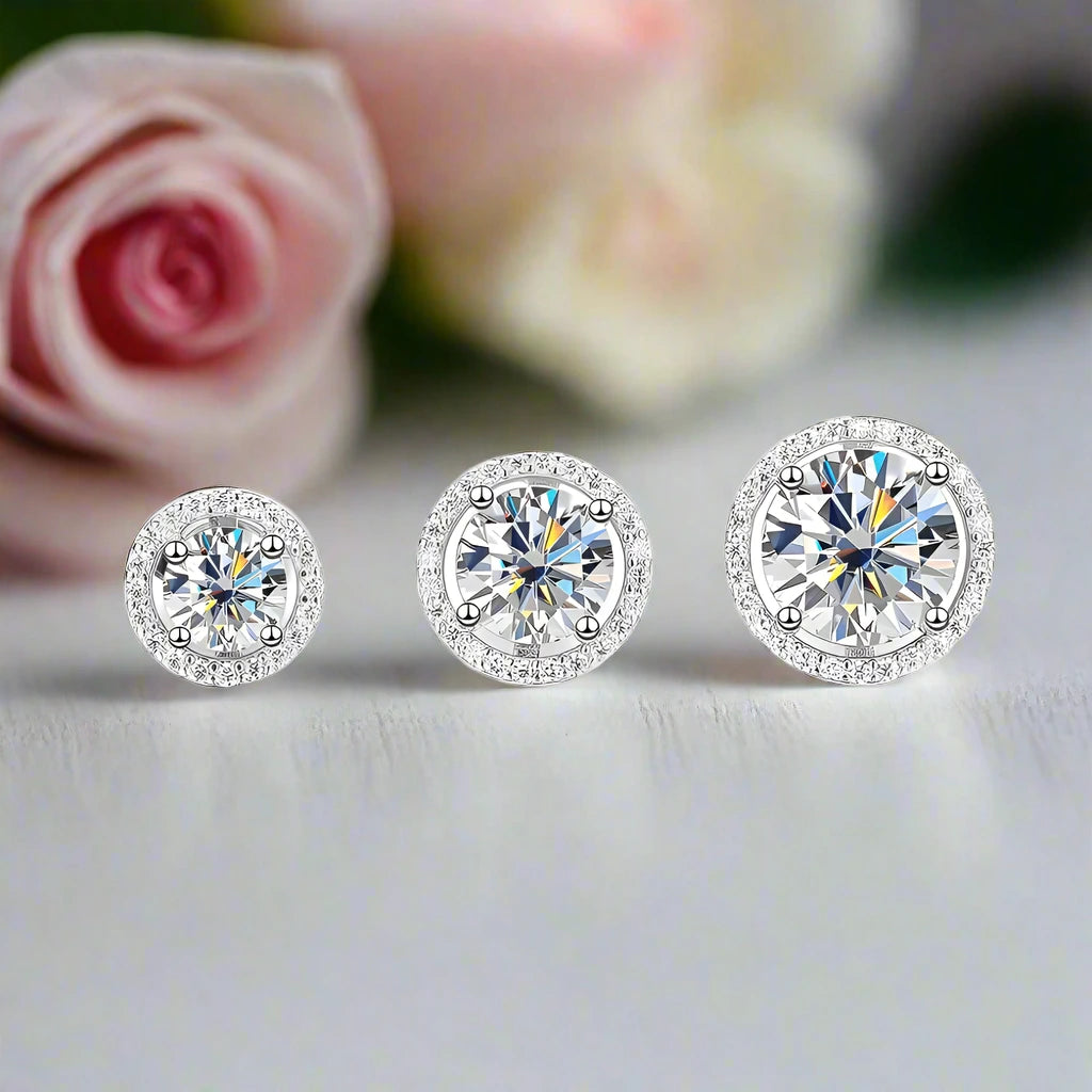 2.0 Ct Round Cut Diamond Stud Earrings-Black Diamonds New York