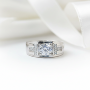 2.0 Ct Round Cut Diamond Option Wedding Band-Black Diamonds New York