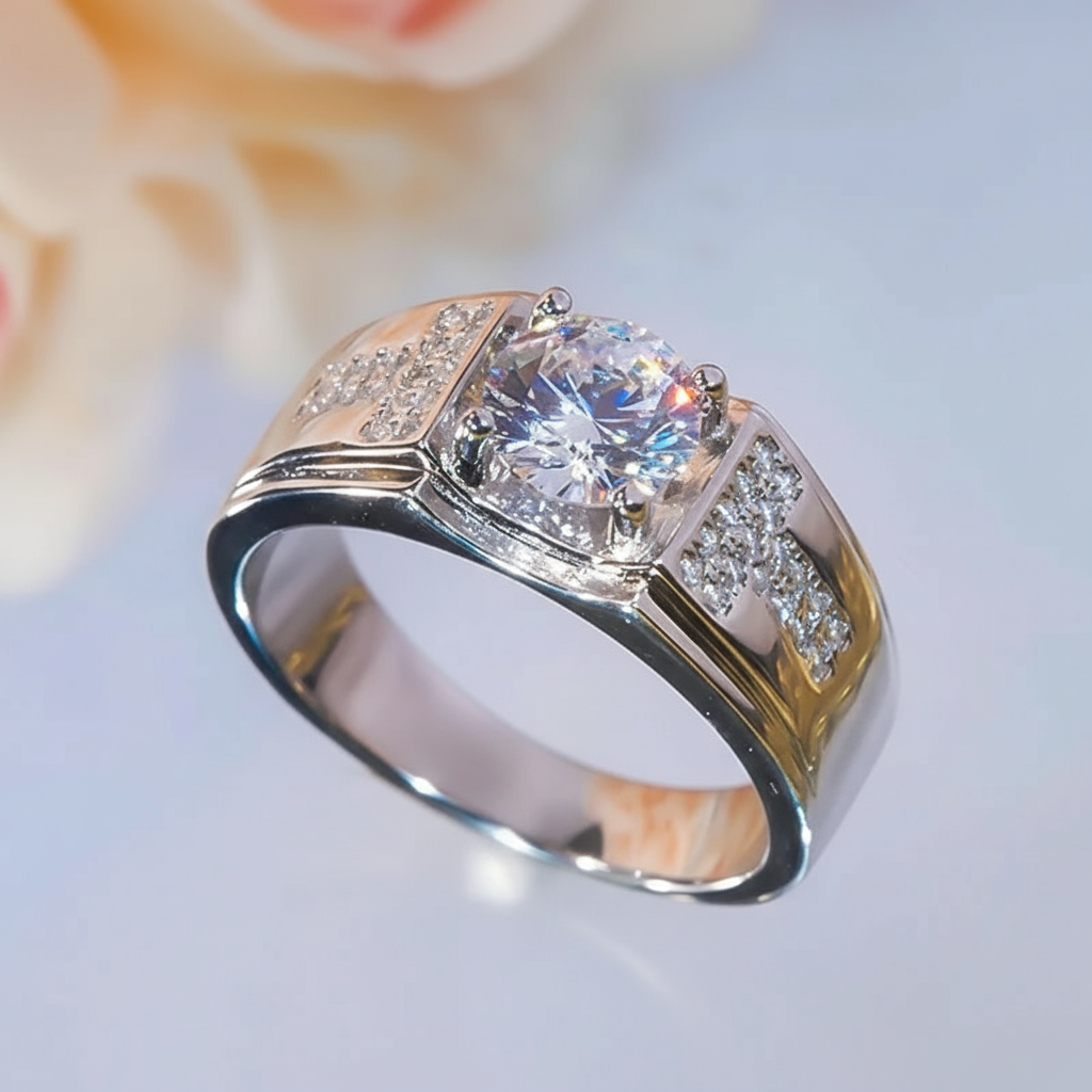 2.0 Ct Round Cut Diamond Wedding Band-Black Diamonds New York