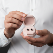 2.0 Ct Round Diamond 6 Prong Stud Earrings-Black Diamonds New York