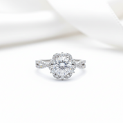2.0 Ct Round Diamond Option Six Claw Engagement Ring-Black Diamonds New York