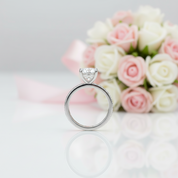 2.0 Ct 8mm D Color Diamond Option Wedding Ring-Black Diamonds New York