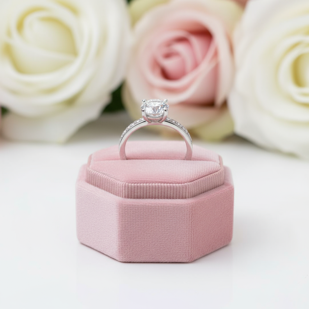 2.0 Ct 8mm EF Color Diamond Wedding Ring-Black Diamonds New York