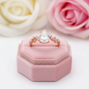 2.0ct Brilliant Cut Diamond Halo Engagement Ring-Black Diamonds New York