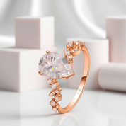 2.0ct Brilliant Cut Diamond Halo Engagement Ring-Black Diamonds New York