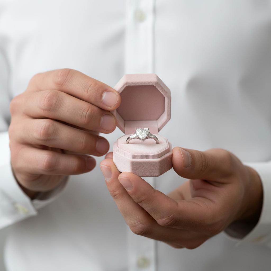 2.0ct Heart Shaped Diamond Option Three-Stone Engagement Ring-Black Diamonds New York