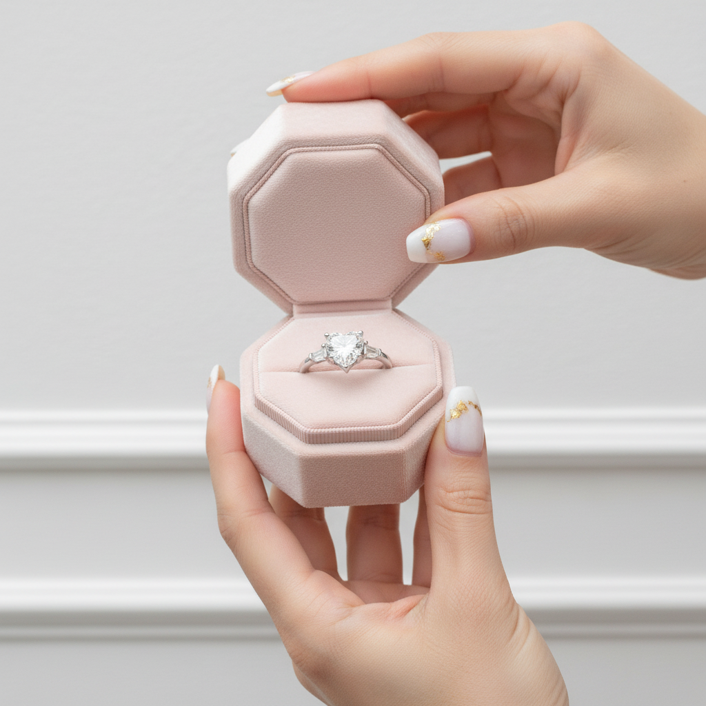 2.0ct Heart Shaped Diamond Option Three-Stone Engagement Ring-Black Diamonds New York