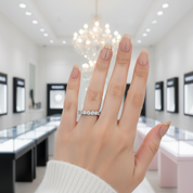 2.2 Ct 3mm Full Brilliant Diamond Band-Black Diamonds New York