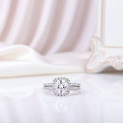 2.2ct Cushion Cut Diamond Option Ring Set-Black Diamonds New York