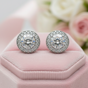 2.4 Ctw Round Diamond Vintage Stud Earrings-Black Diamonds New York