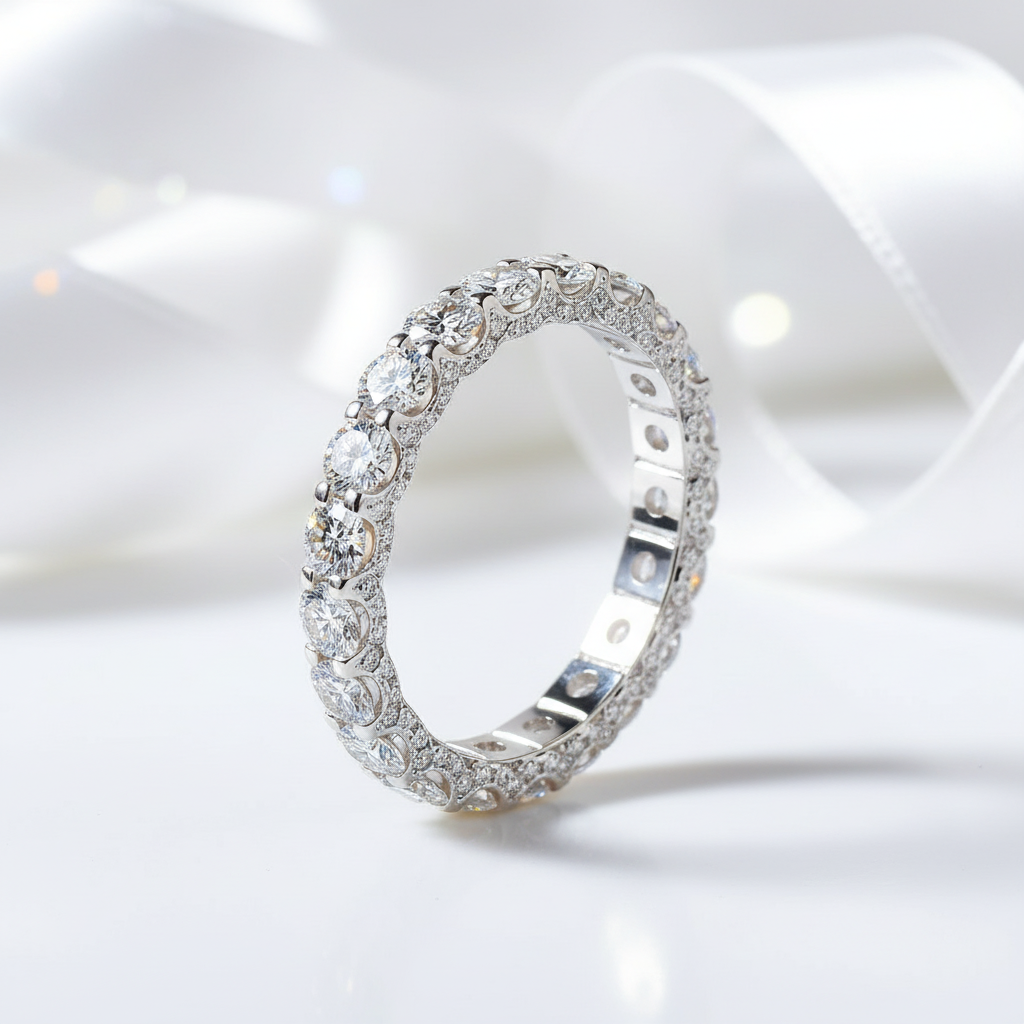 2.5 Ctw Round Diamond Wedding Band-Black Diamonds New York