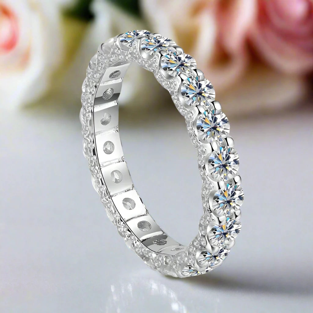 2.5 Ctw Round Diamond Wedding Band-Black Diamonds New York