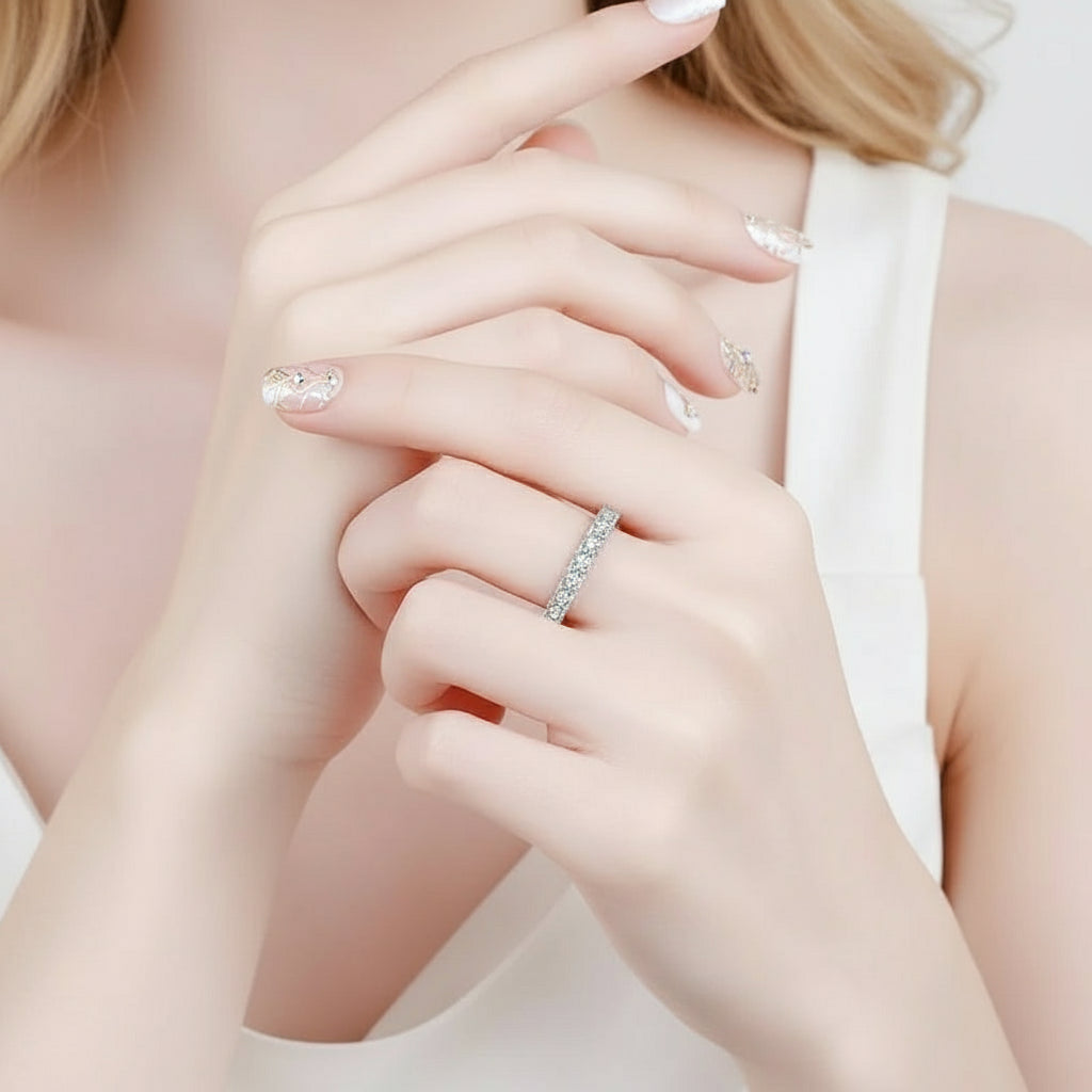 2.5 Ctw Round Diamond Wedding Band-Black Diamonds New York