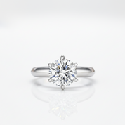 2.5ct Diamond Option 9mm 6 Claws Ring-Black Diamonds New York