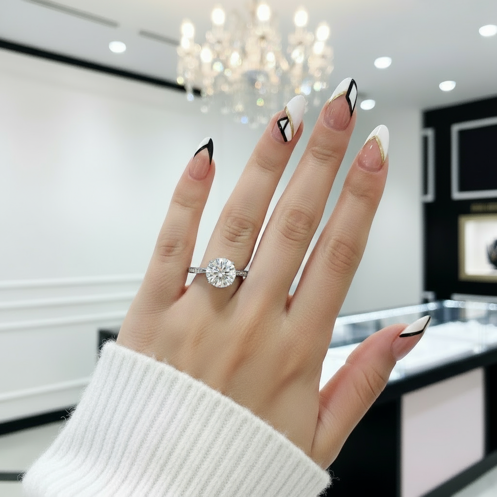 2.5ct Diamond 9mm Luxury Ring-Black Diamonds New York