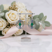 2.5Ct Natural Agate Gemstone Drop Earrings-Black Diamonds New York