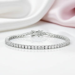 2.5mm Full Diamond Option Women's Tennis Bracelet