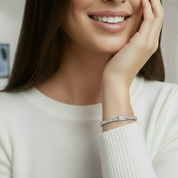 2.5mm Full Diamond Women's Tennis Bracelet-Black Diamonds New York