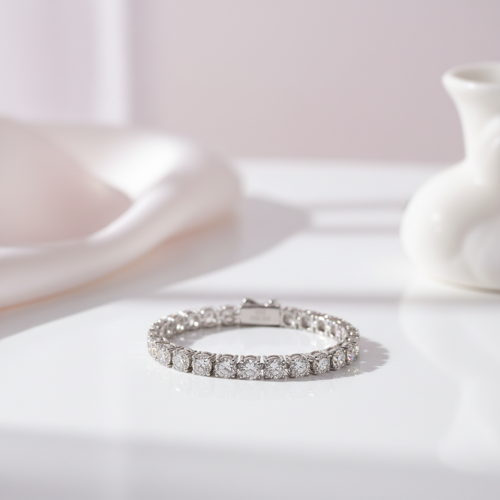 29.0 Ctw Round Cut Diamond Option Tennis Bracelet-Black Diamonds New York