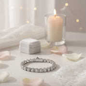 29.0 Ctw Round Cut Diamond Tennis Bracelet-Black Diamonds New York