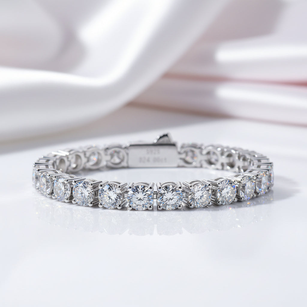 29.0 Ctw Round Cut Diamond Option Tennis Bracelet-Black Diamonds New York