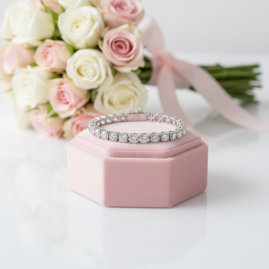 29.0 Ctw Round Cut Diamond Tennis Bracelet-Black Diamonds New York