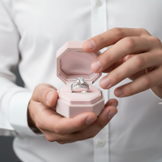 2Pcs Classic Round Cut Diamond Wedding Ring Set-Black Diamonds New York