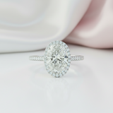 2.0ct Oval-cut Diamond Option Four Prong Engagement Ring