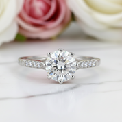 2.0ct Round-Cut Diamond Anniversary Ring-Black Diamonds New York