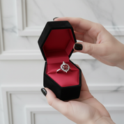 Against All Odds- Heart Shape Diamond Gothic Engagement Ring-Black Diamonds New York