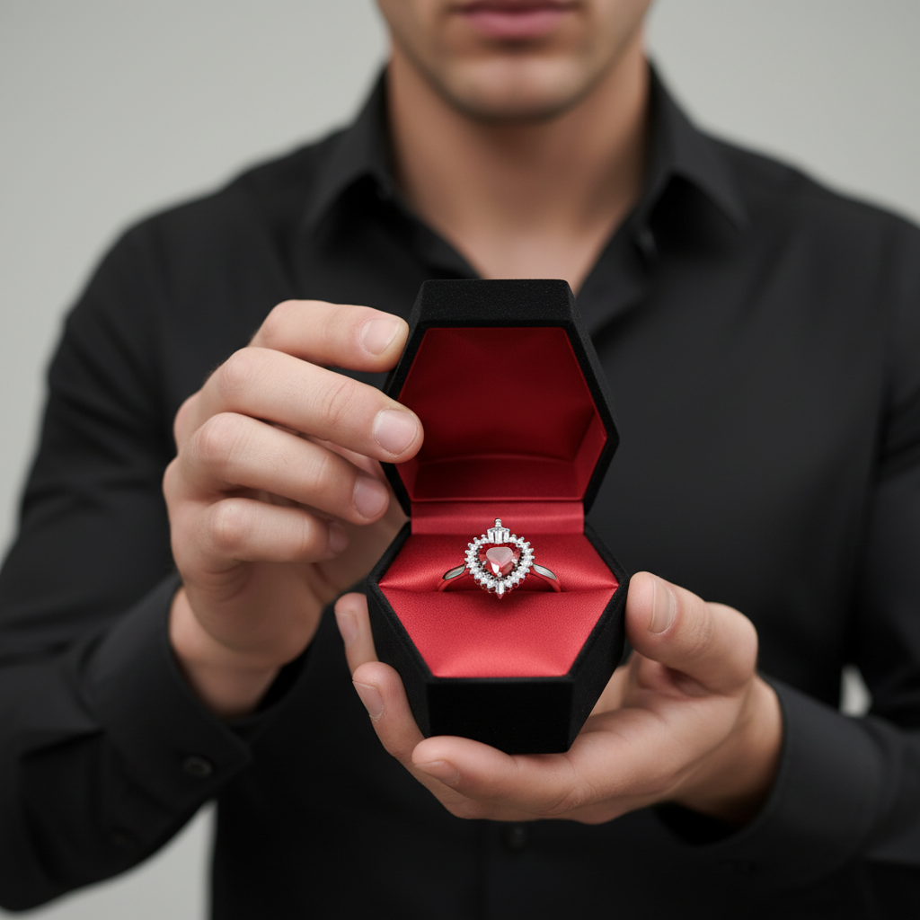 Against All Odds- Heart Shape Diamond Option Gothic Engagement Ring-Black Diamonds New York