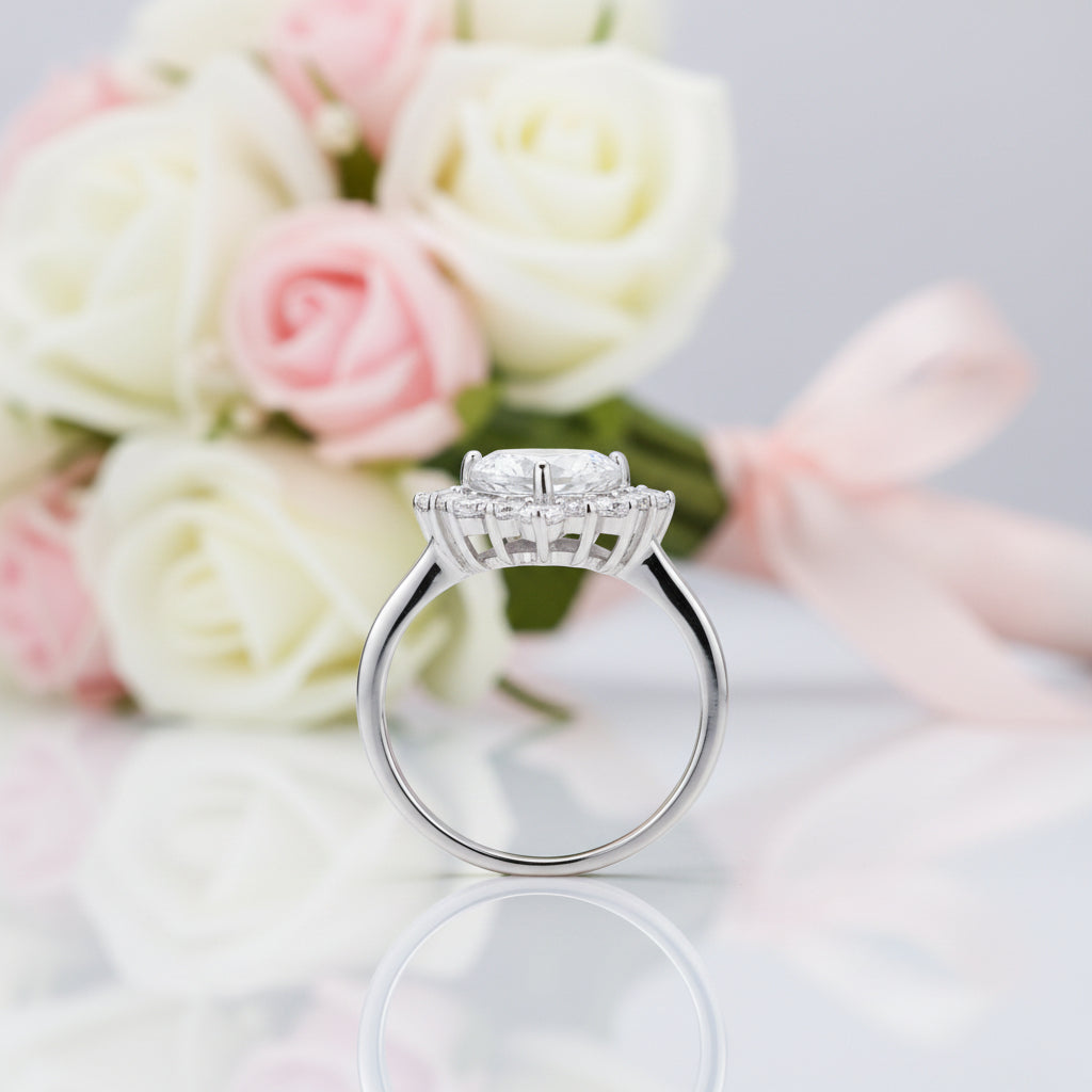 2.5 Carat Heart Cut Engagement Ring-Black Diamonds New York