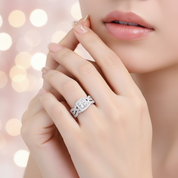 2 Pcs Princess Cut Diamond Engagement Ring-Black Diamonds New York