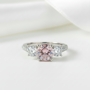 2.0 Ct 3-Diamond Vintage Style Ring-Black Diamonds New York