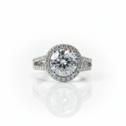 2ct 8mm Round Diamond Option Wedding Ring-Black Diamonds New York