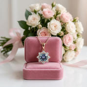 2.0 Ct Round Alexandrite Pendant Necklace-Black Diamonds New York