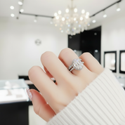 2.0 Ct D Color Oval Cut Diamond Engagement Ring-Black Diamonds New York