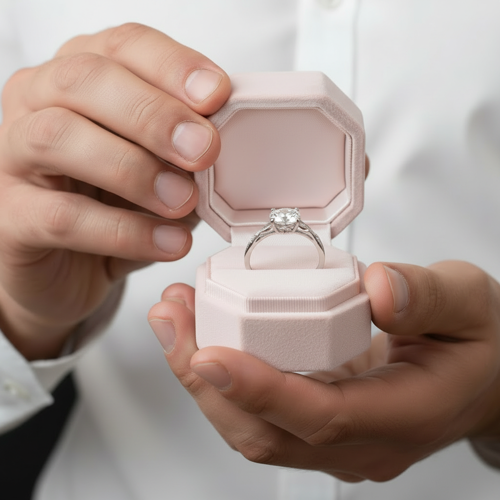 2ct Round Diamond Option Promise Ring-Black Diamonds New York