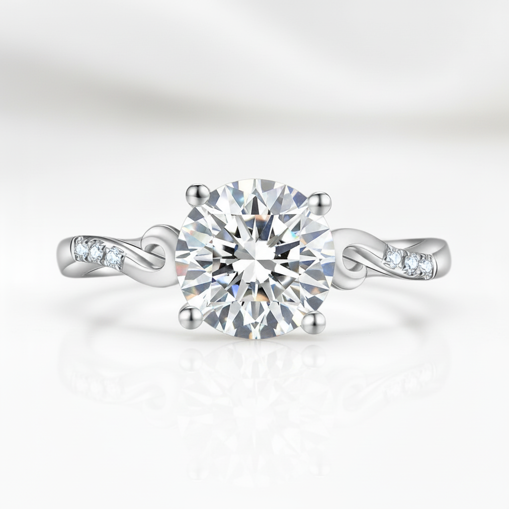2ct Round Diamond Option Promise Ring-Black Diamonds New York