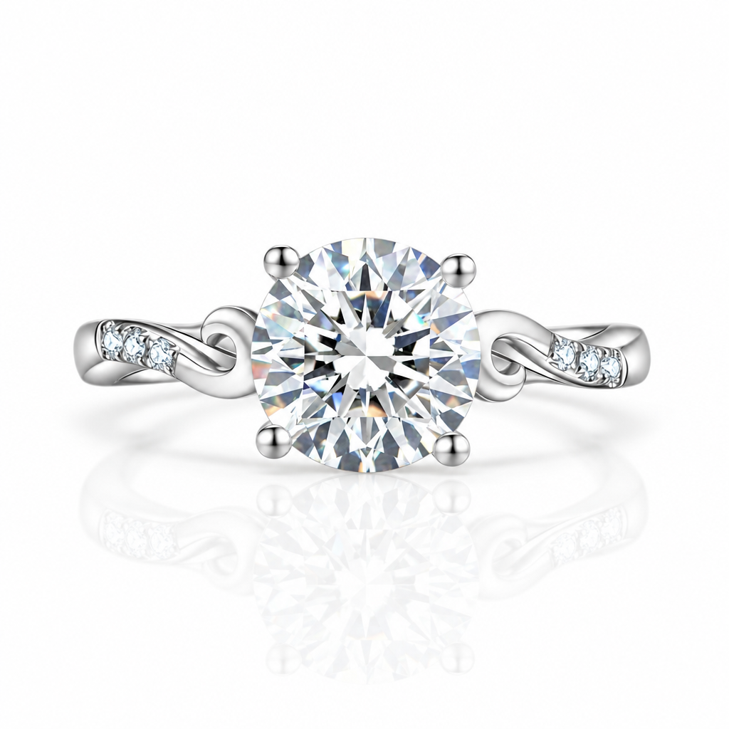 2ct Round Diamond Option Promise Ring-Black Diamonds New York