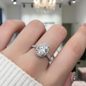 2ct Oval Diamond Wedding Ring-Black Diamonds New York