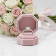 2.0 Ct Round Cut D Color Diamond Option Snowflake Engagement Ring-Black Diamonds New York