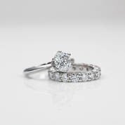 2ct Round Cut Diamond Option Eternity Ring Set-Black Diamonds New York