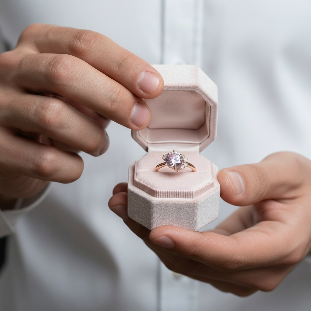 2ct Round Cut Rainbow Diamond Engagement Ring-Black Diamonds New York