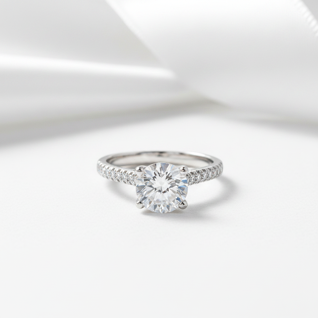 2ct Topaz 14k White Gold 0.18ct Diamond Option Ring-Black Diamonds New York