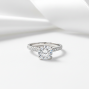 2ct Topaz 14k White Gold 0.18ct Diamond Option Ring-Black Diamonds New York