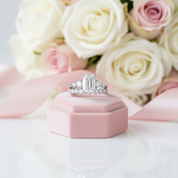 2ct Emerald Cut Diamond Ring Set-Black Diamonds New York