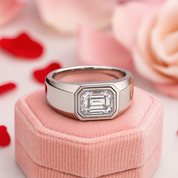 2ct Emerald Cut Diamond Unisex Ring-Black Diamonds New York